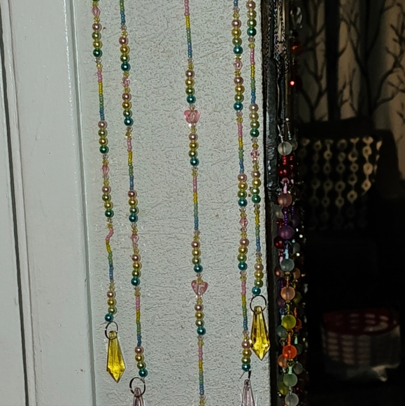 Ouija pastel pearl and crystal horseshoe suncatcher. One of a kind. - Picture 5 of 16